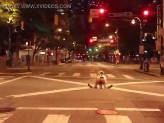Clown gets johnson sucked in middle of the street