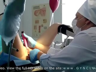 Mistress examined at a gynecologist's - stormy orgasm