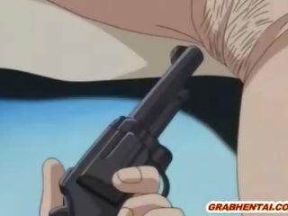 警察 女性 エロアニメ 取得 assfucked ととも​​に 銃 で 彼女の プッシー