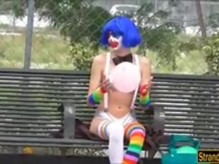 Frown klauns mikayla bezmaksas sperma par mute no svešinieks frants