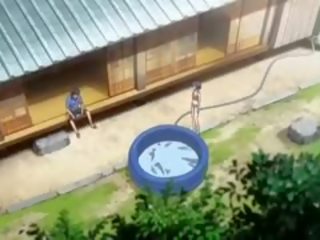 Hetaste romantik animen show med ocensurerad anala, grupp