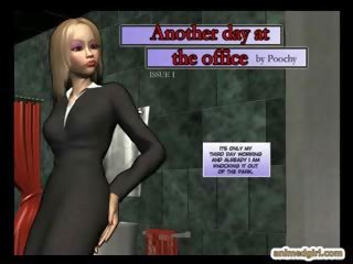 3d Comic Office lover With Bigboobs