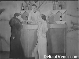 Verodostojno staromodno x ocenjeno video 1930s - ffm trojček