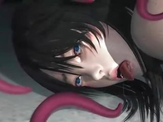 Hentai 3d tentáculo monstruo