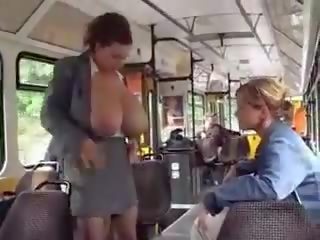 Huge Big Tits damsel Milking In The Public Tram