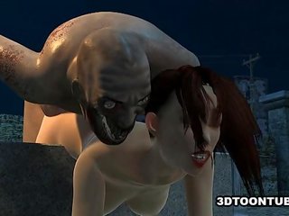 Грудаста 3d мультиплікація enchantress отримувати трахкав жорсткий по a зомбі