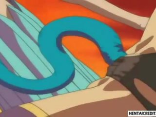 Hentai cariño follada por tentáculos