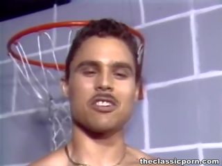 Basketball team fucks one seductress