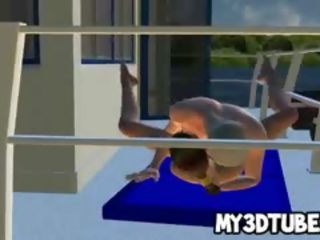 ماكر 3d رسوم متحركة شقراء divinity يحصل على مارس الجنس في ل قارب