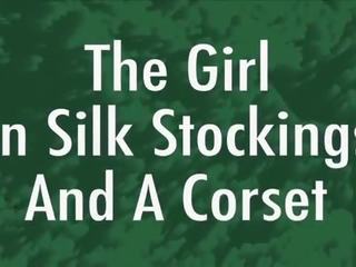 The mistress In Silk Stockings And A Corset
