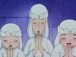 Naken hentai nuns har kön film för den först tid