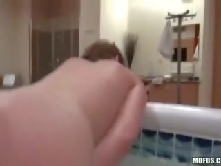 Amateur whore gets doggy anal fucked in the jacuzzi